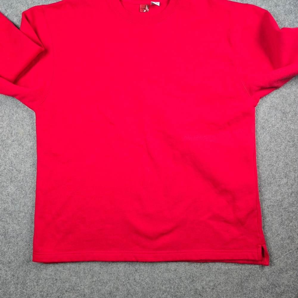 Vintage Marlboro Crewneck Sweatshirt Mens XL Red Blank Heavyweight 90s Y2K - Picture 6 of 14